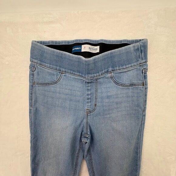 Old Navy Women's Size 4 TALL Rockstar Super Skinny Jeggings Mid Rise Light Wash - Picture 2 of 8